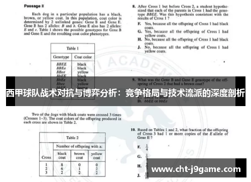 西甲球队战术对抗与博弈分析：竞争格局与技术流派的深度剖析